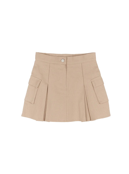 Cargo Pleated Mini Skirt CF506