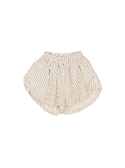 striped-cotton-balloon-fit-shorts-cy505 / Beige