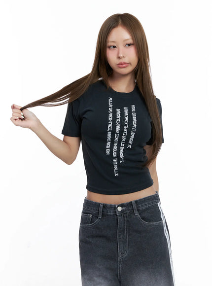 graphic-short-sleeve-tee-cl510 / Black