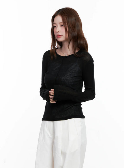 Chic Mesh Long Sleeve Top CG520