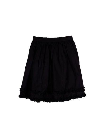Frilled Shirred Midi Skirt CA528
