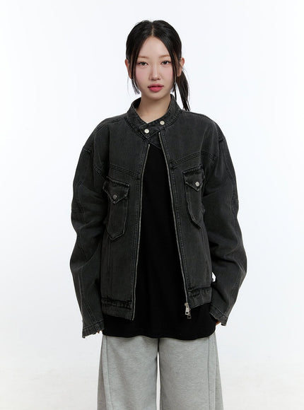 denim-rider-jacket-cd423 / Black