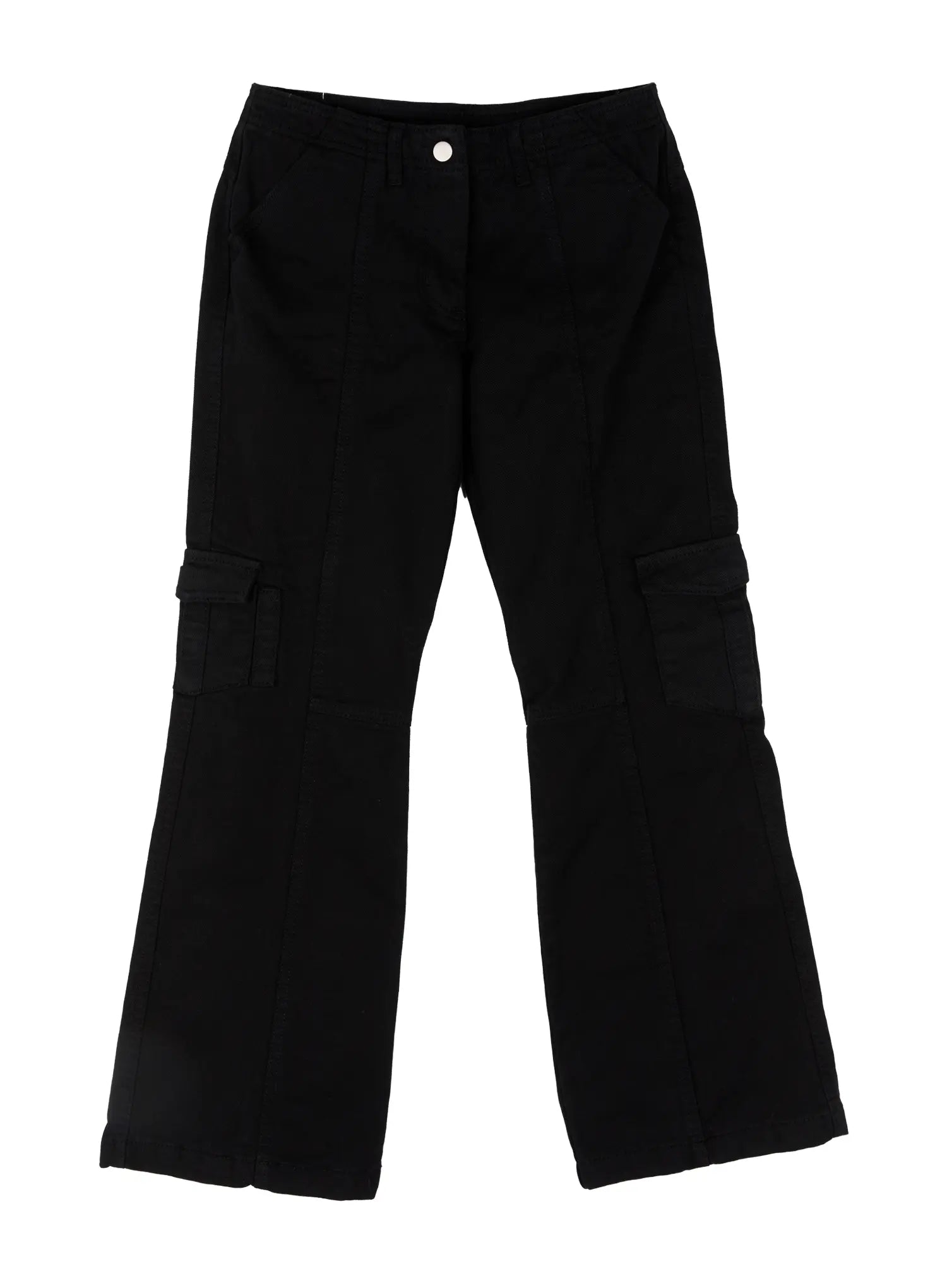 vintage-bootcut-cargo-pants-cn527 / Black