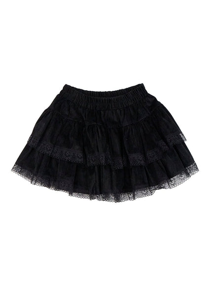 luxelace-mini-skirt-cn428 / Black