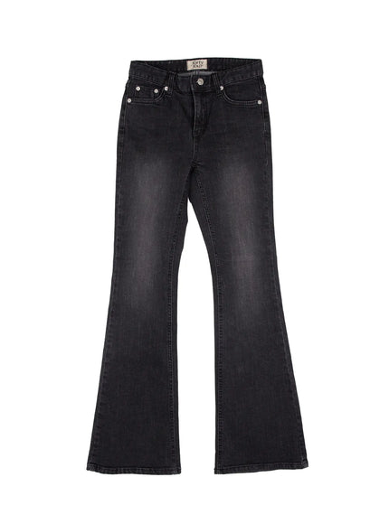 azalea-washed-bootcut-flared-jeans-cj523 / Black
