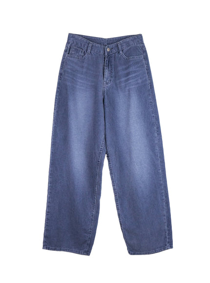 gwyneth-soft-cotton-wide-fit-trousers-cd410 / Blue