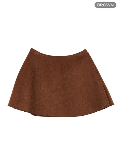 flare-corduroy-skirt-co422 / Brown