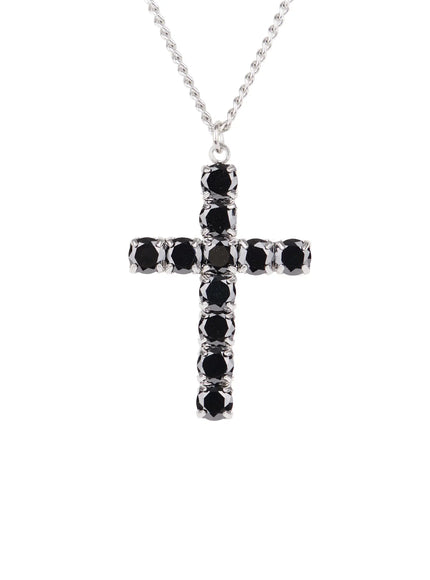 Black Cross Necklace CJ523