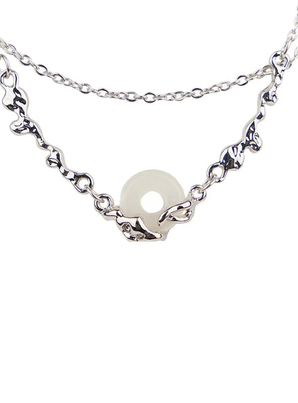 double-chain-necklace-with-stone-pendant-cm505