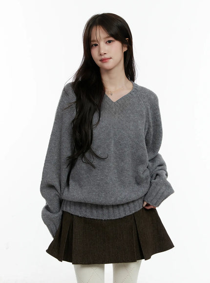Oversized V-Neck Sweater CD523