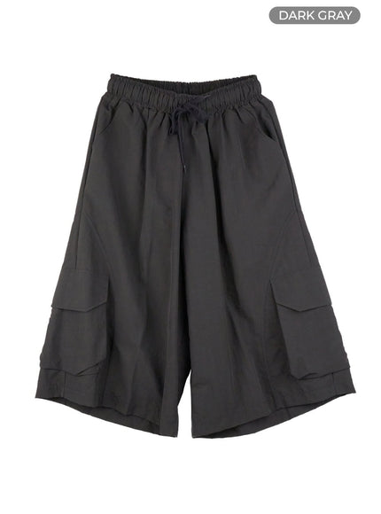 mens-cotton-cargo-shorts-cl429 / Dark gray
