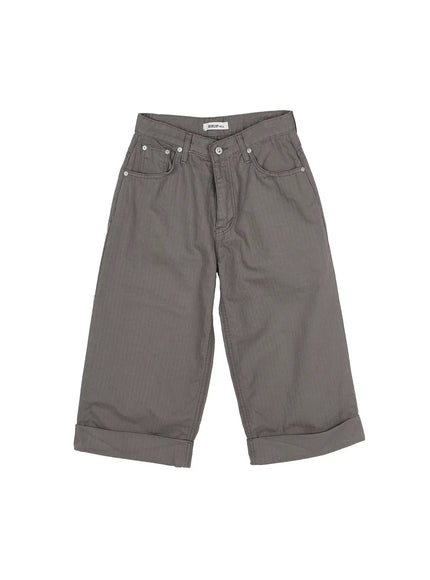 roll-up-bermuda-pants-cy515 / Gray