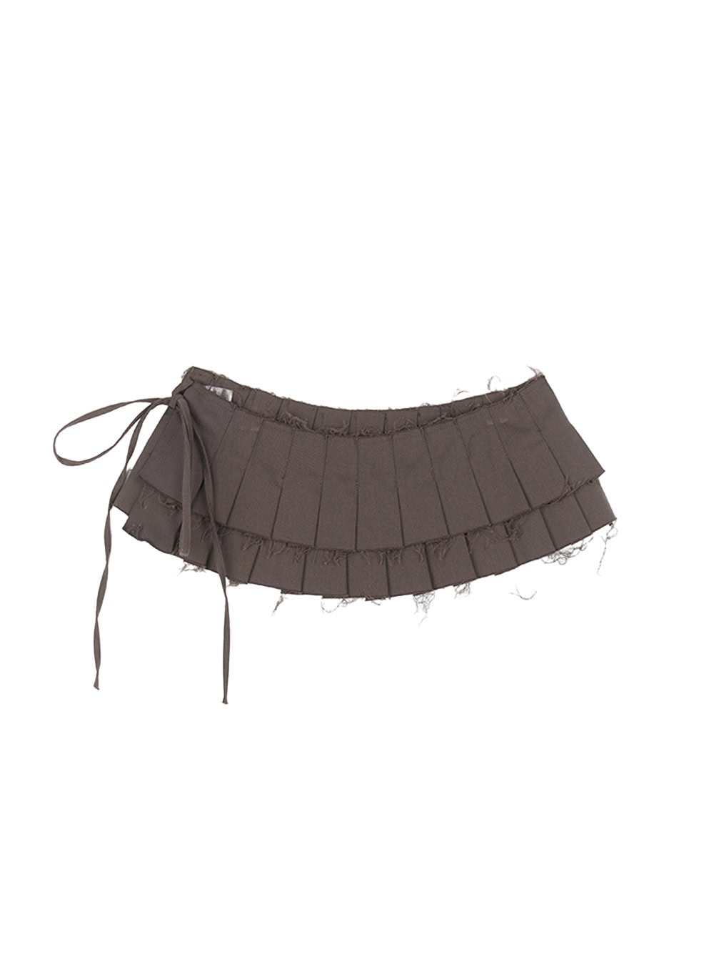 essential-pleated-layering-skirt-cy527 / Dark gray