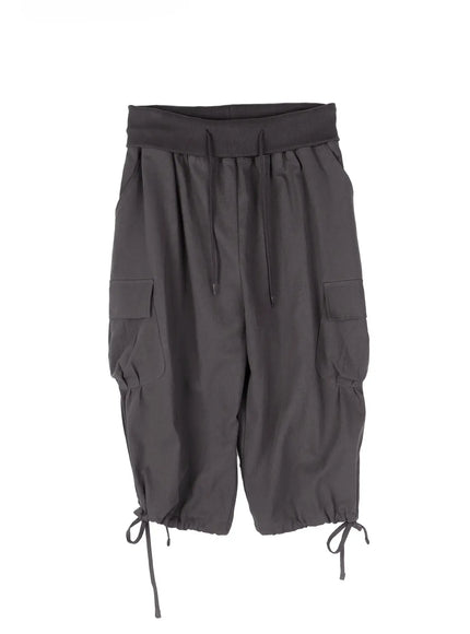 folded-cargo-bermuda-pants-ca515 / Gray