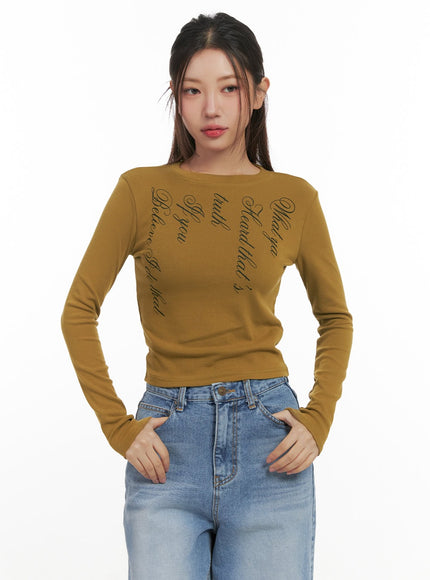 softtouch-long-sleeve-blouse-cn428 / Dark green
