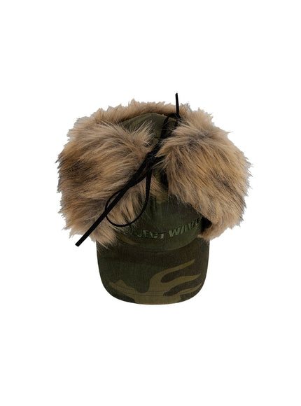 Faux Fur Detail Cap CJ522