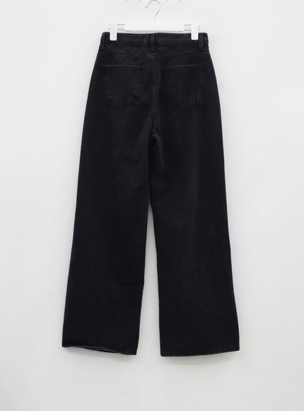 Ripped Wide Leg Jeans CJ319