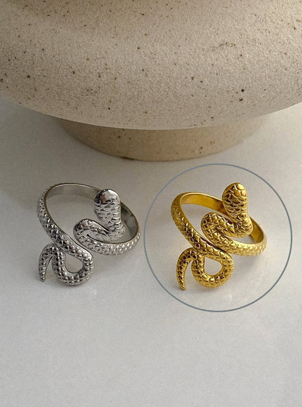 kafka-spiral-line-ring-ia524 / Gold