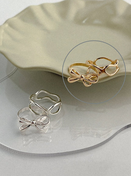 coco-soft-twist-ring-set-ia524 / Gold