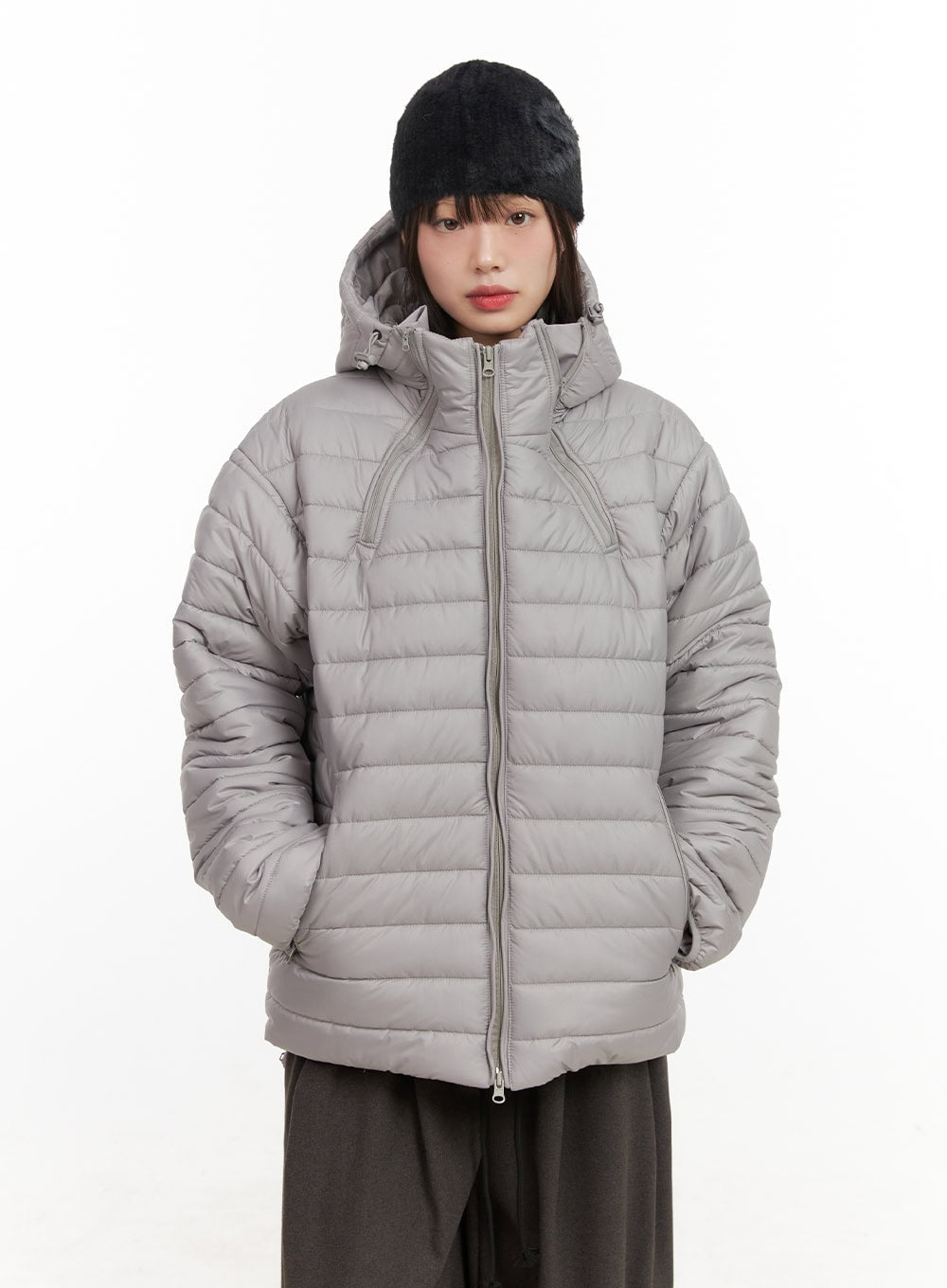 Oversized Hooded Puffer Jacket CJ501