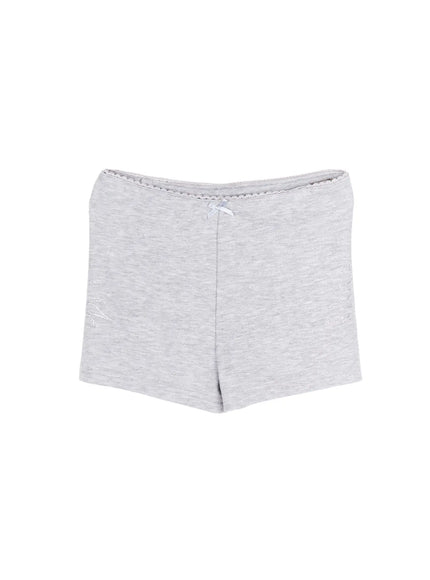 angel-wing-graphic-shorts-cy521 / Gray