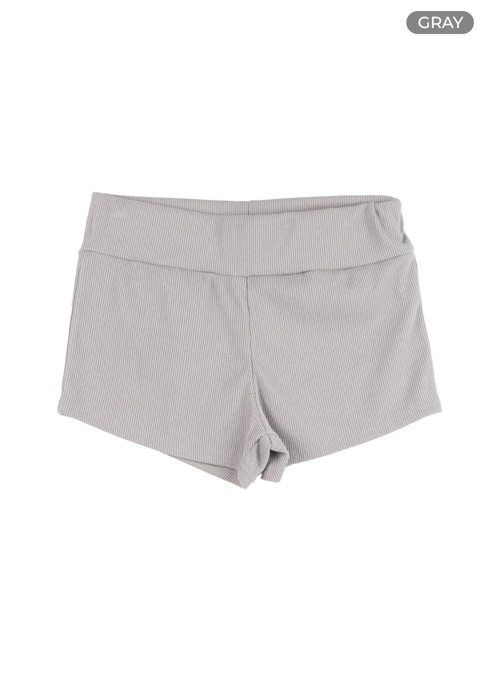 banded-low-waist-shorts-cl401 / Gray