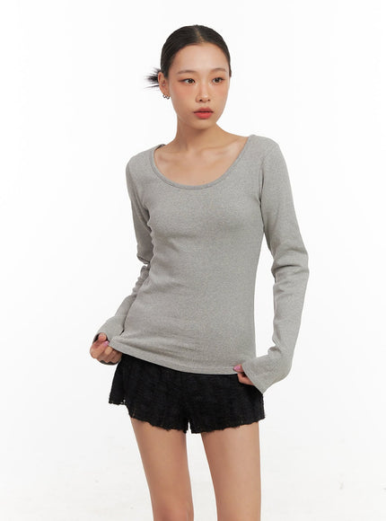 solidessentials-long-sleeve-shirt-cd410 / Gray