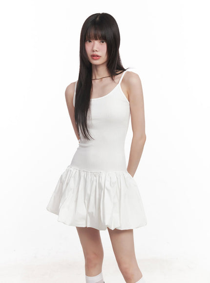 balloon-cami-mini-dress-cy521 / White