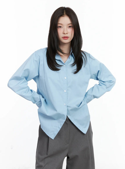 Classic Long Sleeve Button-Up Shirt CN519
