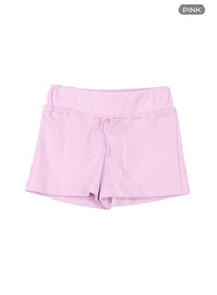 banding-cotton-micro-shorts-cy430 / Pink