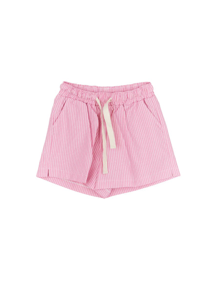 Striped Drawstring Shorts CA509