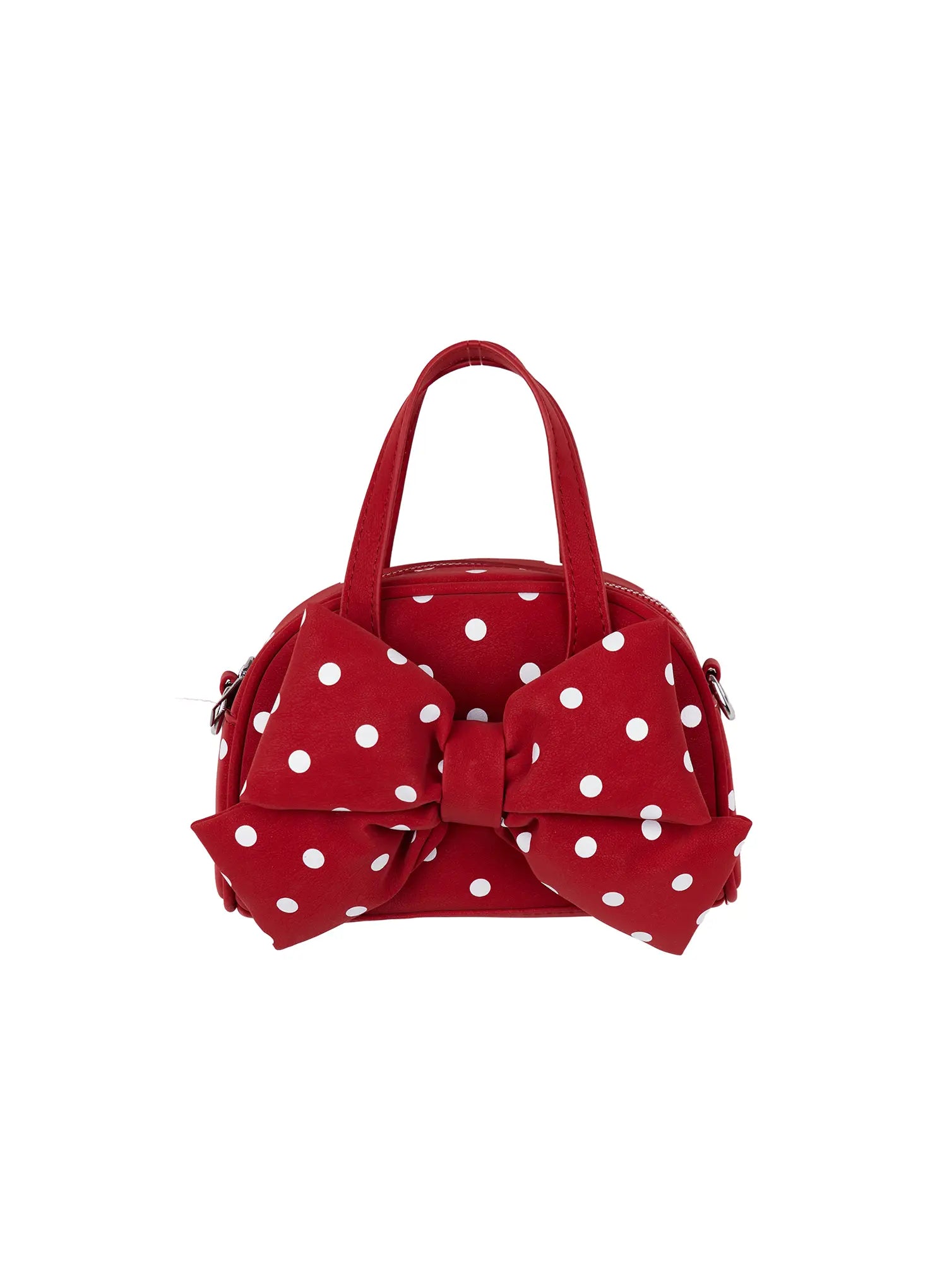 polka-dot-bow-tote-bag-cy515 / Red