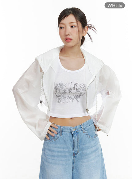 activewear-hoodie-crop-jacket-cl418 / white