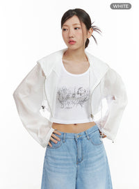 activewear-hoodie-crop-jacket-cl418 / white