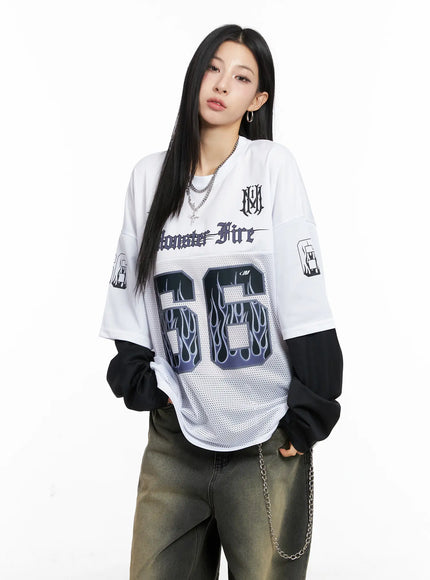 Oversized Graphic Long Sleeve CC1109