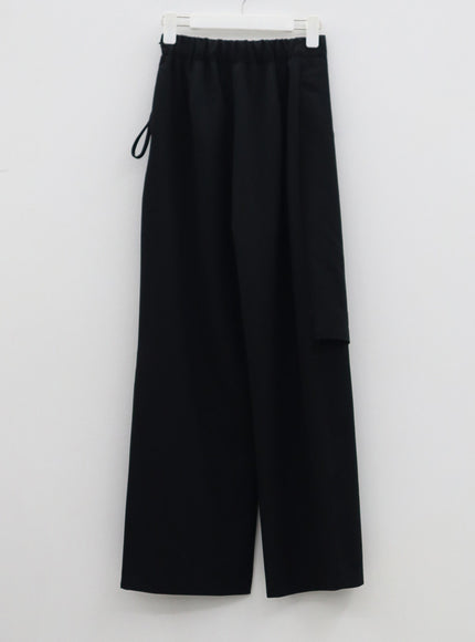 Wrapped Skirt Wide Leg Pants OF324