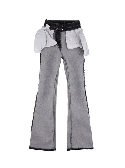 Gigi Two-Button Slim Bootcut Jeans CG421