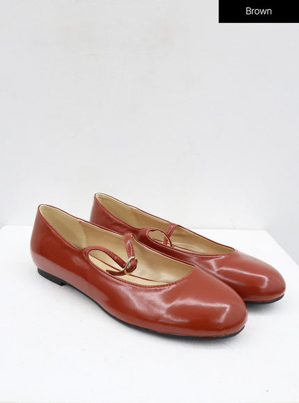 Buckle Round Mary Jane Flats OJ305