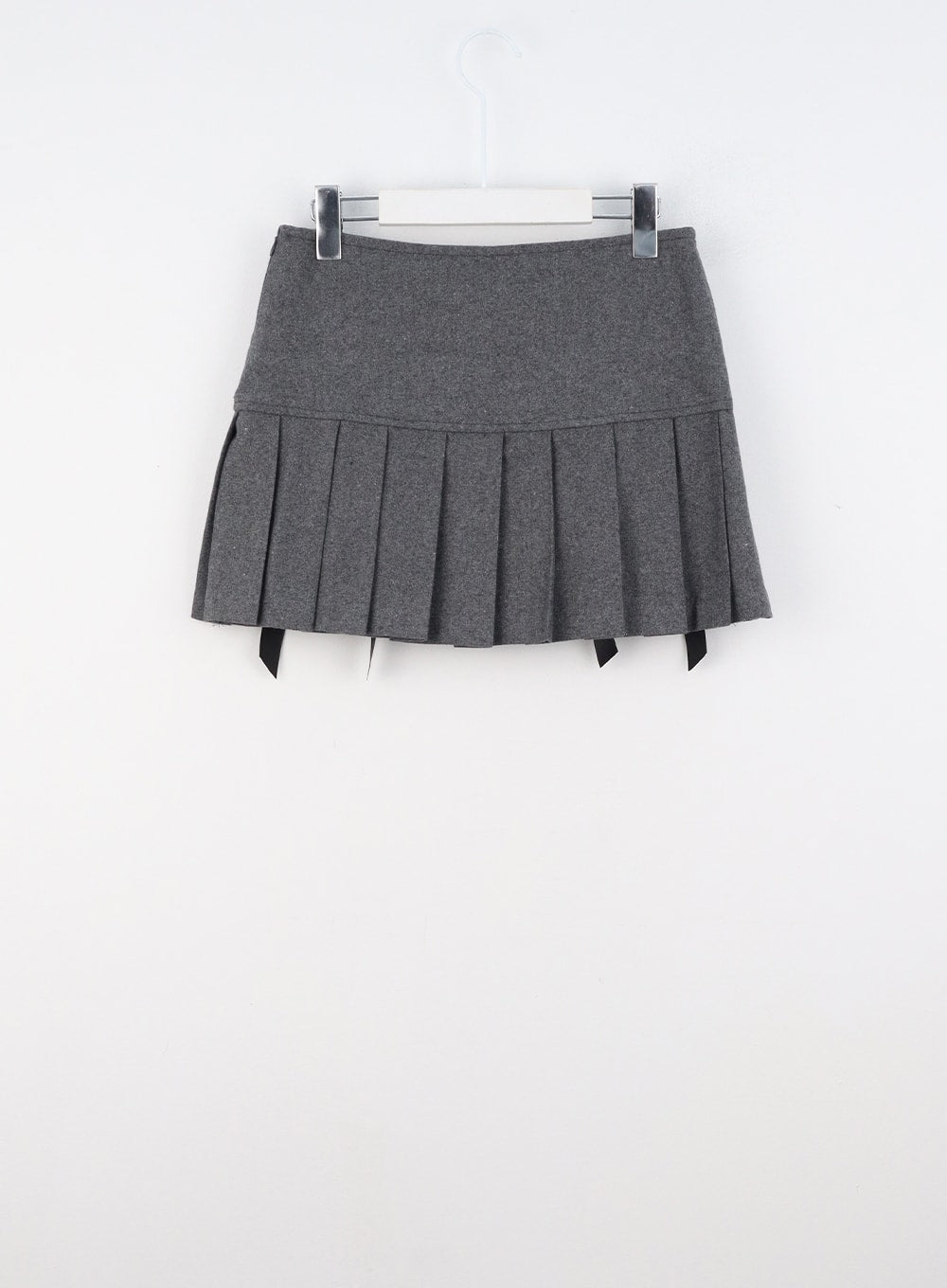 Pleated mini skirt top fabric