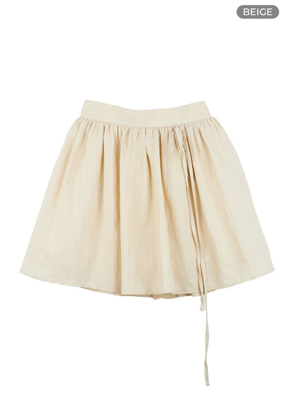 flare-a-line-mini-skirt-ol430 / Beige