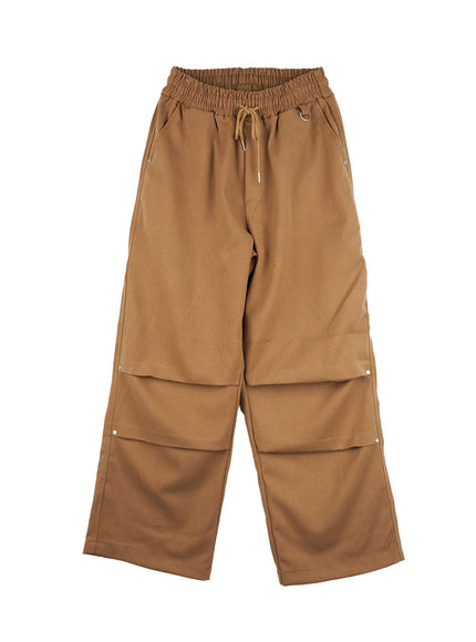 pintuck-wide-fit-pants-cn411 / Beige