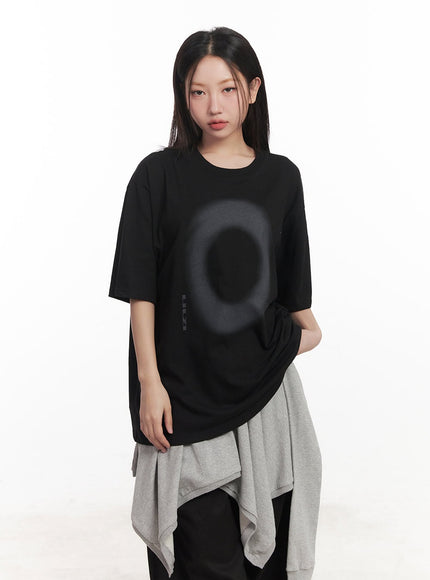 graffiti-oversize-t-shirt-ca521 / Black