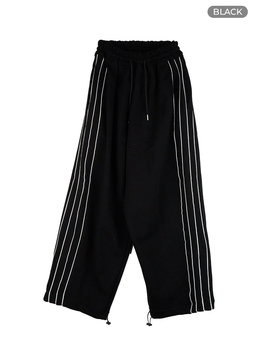 cotton-string-banded-sweatpants-cg402 / Black