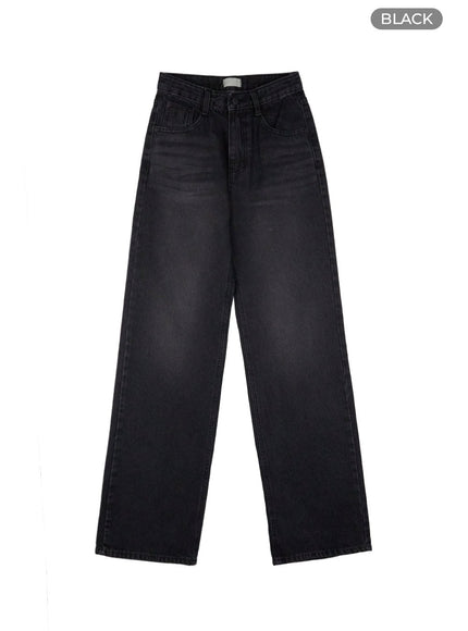 scout-straight-fit-wide-leg-denim-os423 / Black