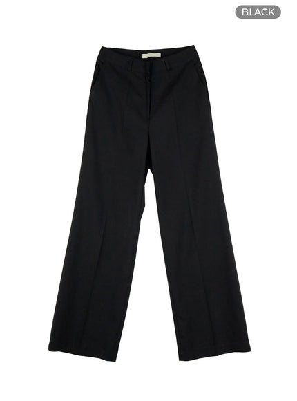 loose-fit-tailored-pants-ol416 / Black