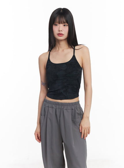 graphic-cropped-tank-top-cy512 / Black