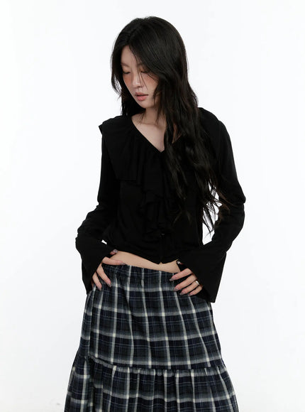 Ruffle Flare Sleeved Cardigan CN517