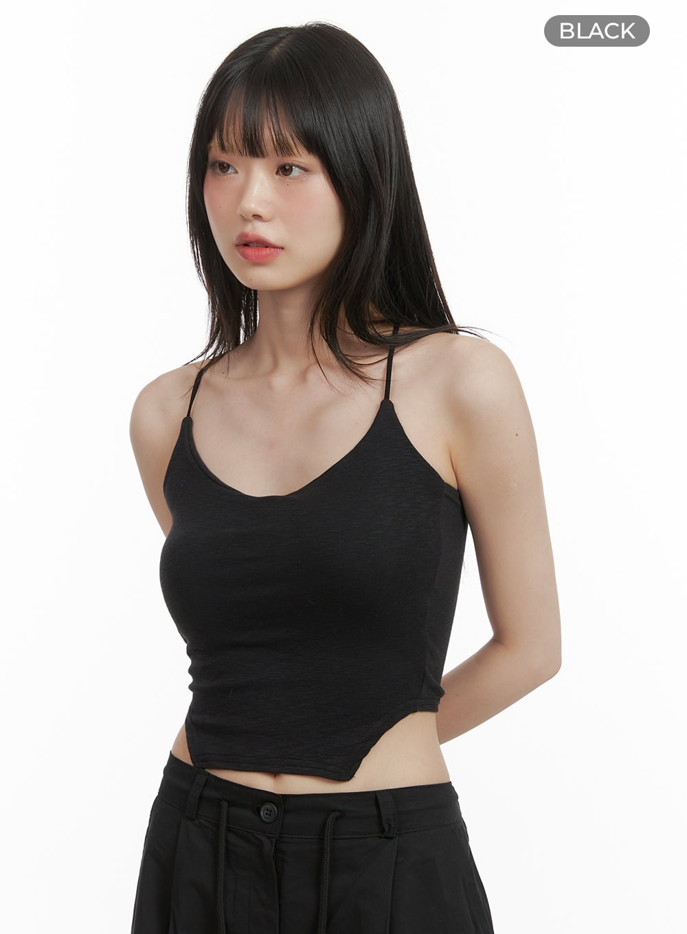 solid-cami-top-with-pads-cy414 / Black