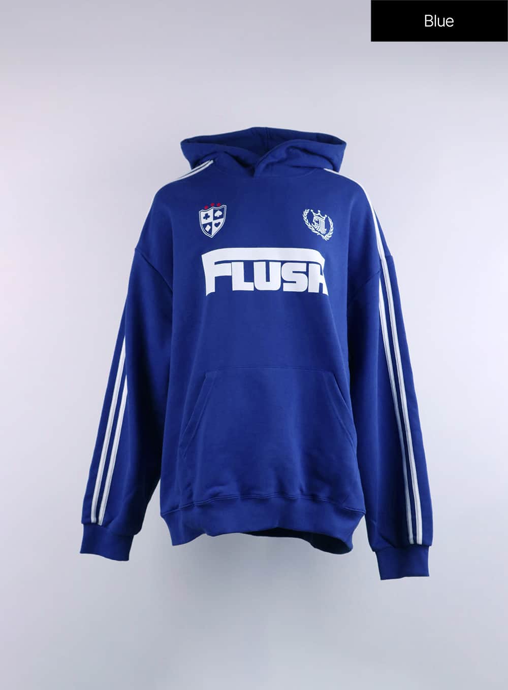 oversized-flush-unisex-hoodie-cj429 / Blue