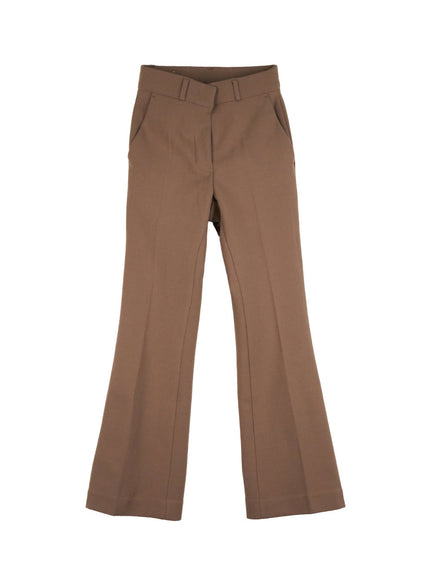 flared-warm-trousers-on408 / Brown